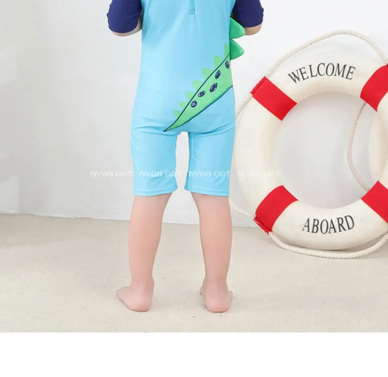 2 pçs conjunto surf wear dinossauro verde