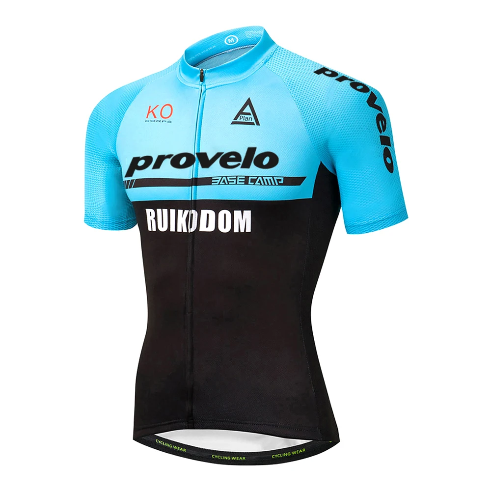 Provelo Pro Team Велоспорт Джерси наборы дышащая сетчатая ткань джерси 9D гель кремний коврик эластичные шорты MTB велосипед одежда для велоспорта - Цвет: Синий