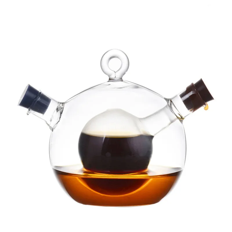 Двухслойный Графин для вина и кухни бутылка хранения специй масла приправа банка