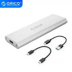 ORICO – Boîtier M.2 avec SSD vers USB Type C 3.1 en alliage d'aluminium, 10 Gbps, adaptateur pour NVMe PCIE, M clé 