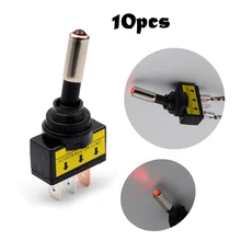 

10PCS New12V 20A Car Auto LED Light Toggle Rocker Switch 3Pin SPST ON/OFF Sales for Vehicles