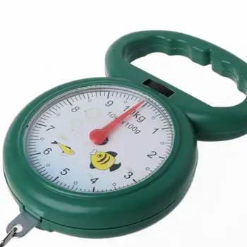 Ceny Wskaźnik Hak Waga Sprężynowa Mini 10 Kg Przenośna Przenośna Waga Sprężynowa Kieszonkowy Waga Do Bagażu Rybia łuska