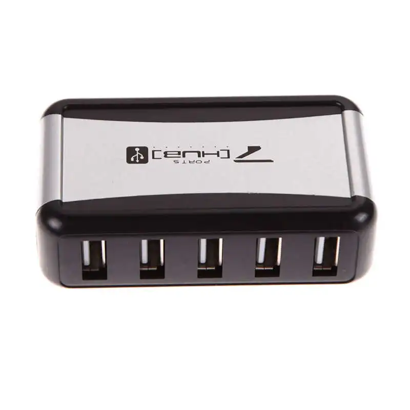 ЕС Plug внешний концентратор 7 Usb 2,0 портов с несколькими гнездами питания слот для ноутбука Pc Mac