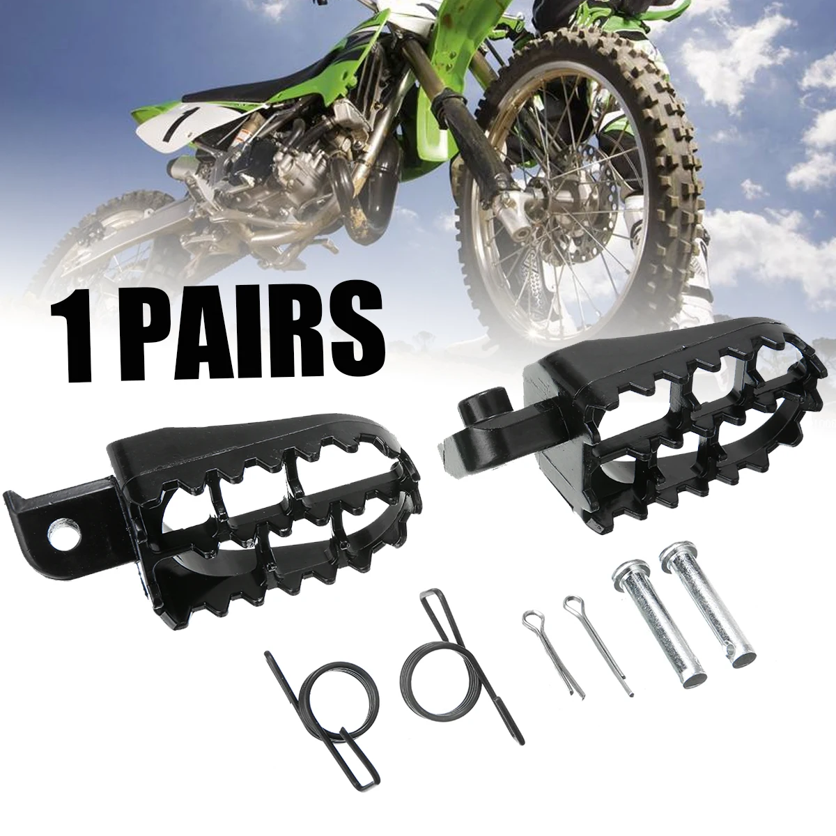 Для Yamaha для Honda 2 шт. черный Байк подножки для ног поддержка PW50 PW80 XR CRF 50 50cc 70cc 110cc 125cc китайские питбайки