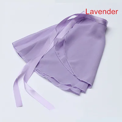 Lavender Новинка 15 цветов доступны Дети Девочка шифон балет танцевальный костюм с пачкой юбка скейт обернуть шарф балетное платье-пачка - Цвет: Lavender
