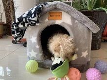 Bed-Mat Basket Kennel Sofa Dog-House Cat-Nest Puppy Cave Foldable Small Chihuahua Pet-Products