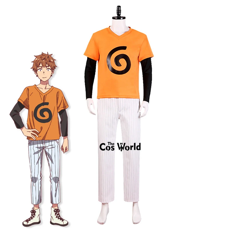 Kanojo Okarishimasu Rent-A-Girlfriend Kinoshita Kazuya T-shirt Tops Pants Anime Customize Cosplay Costumes