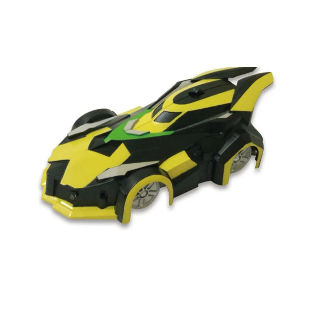 MX-08 RC Car Wall Racing Car Toys Powerful Wall Climbing Remote Control Car Radio Controlled Stunt Racing With Led - Yellow