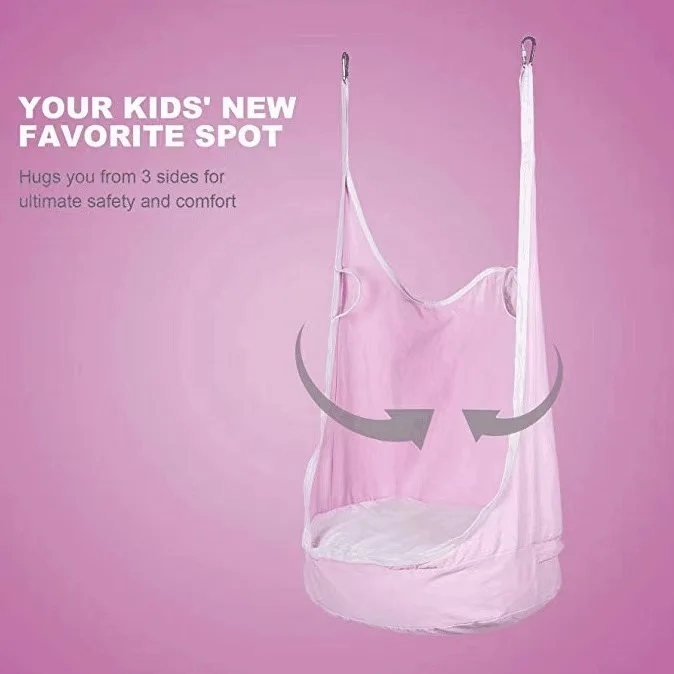 2022 New Arrival  Cartoon Zoo Pattern Outdoor Children Hammock  Furniture Swing Chair Indoor Hanging Seat Child Swing Seat