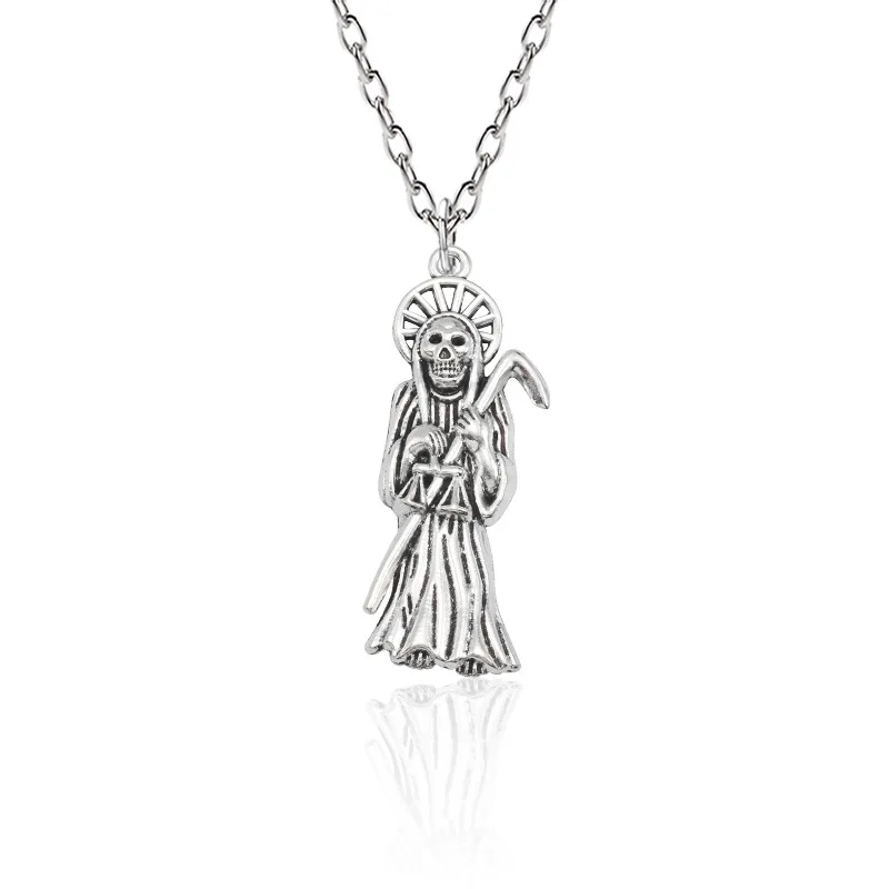 

Fashion Creative Retro Wizard Pharaoh Hand-Held Truncheon Necklace Cool Alloy Pendant Hanging Decoration