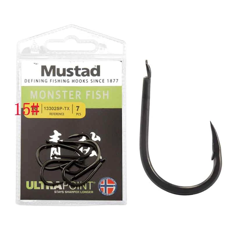 New Hot Flatted Fishing Hook Carbon Steel Fishhook For Soft Worm Lure Barbed Carp Ocean Fishing Hooks Fishing Tackle 7pcs/Set