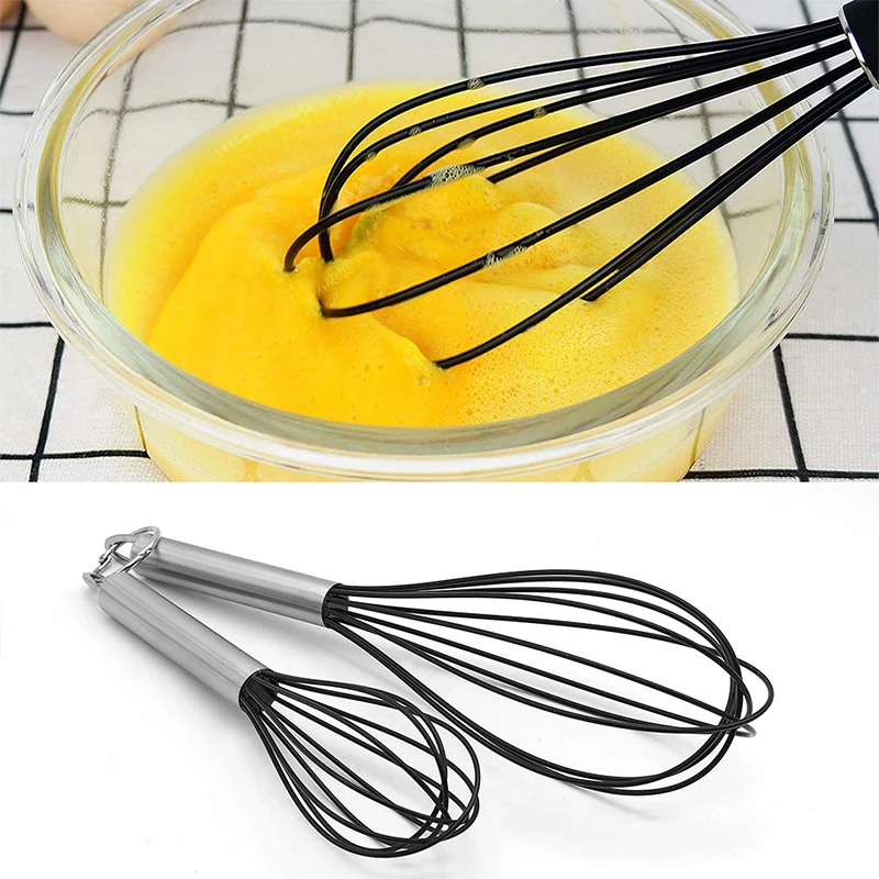 Stainless Steel Eggs Beater Hand Whisk Mixer Butter Perfect Food Preparation Blender Cream Stir Bar Kitchen Tools