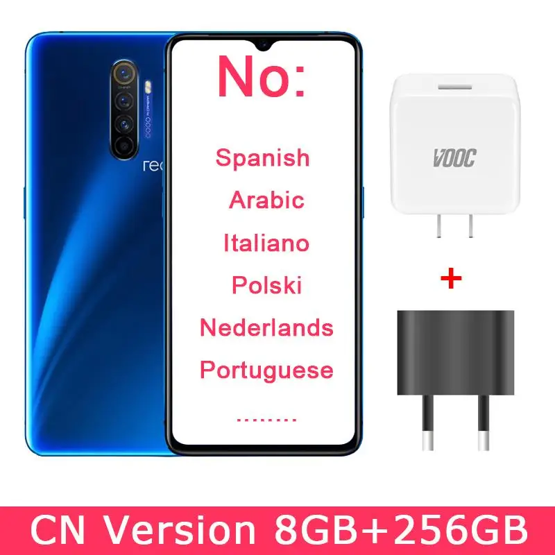 8GB 256GB Blue Realme X2 Pro X 2 6GB 64GB 6,5 ''мобильный телефон Snapdragon 855 Plus 64MP Quad camera телефон nfc VOOC 50W быстрое зарядное устройство - Цвет: 8GB 256GB Blue