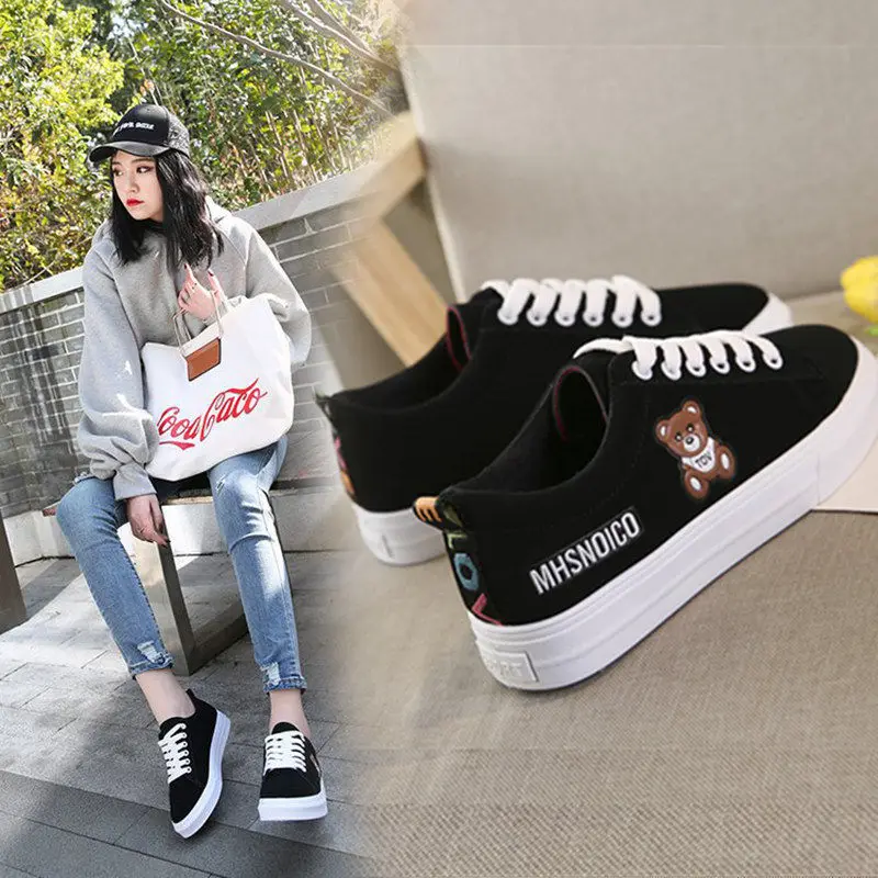 

Spring And Autumn New Style Korean-style-Style Leather Black Shoes Women's Flat Heel Flat Young STUDENT'S Shoes Girl'S Board Sho