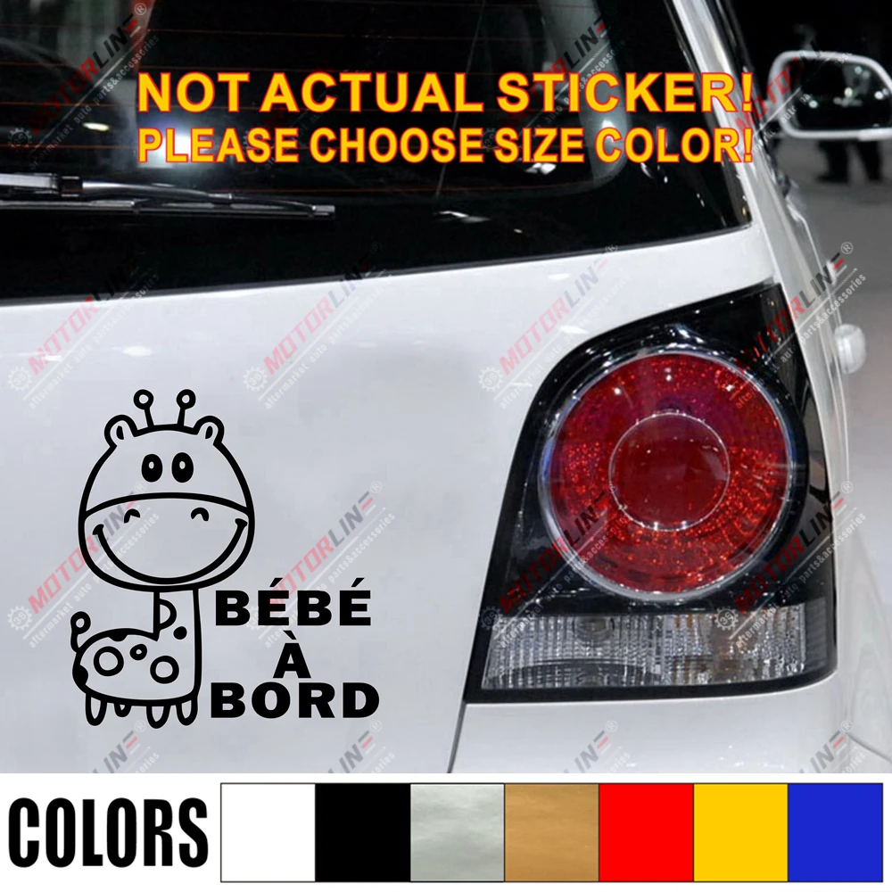 Rusa Lucu Deerlet Bebe Yang Bord Mobil Stiker Mobil Decal Bahasa