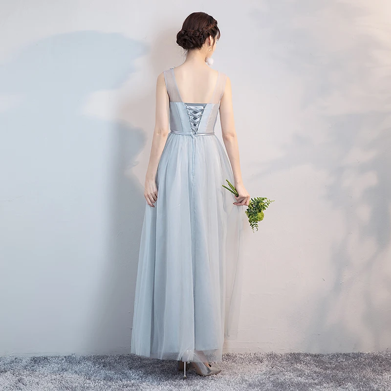 Платье для подростков и подружек невесты Элегантное Длинное Тюлевое платье