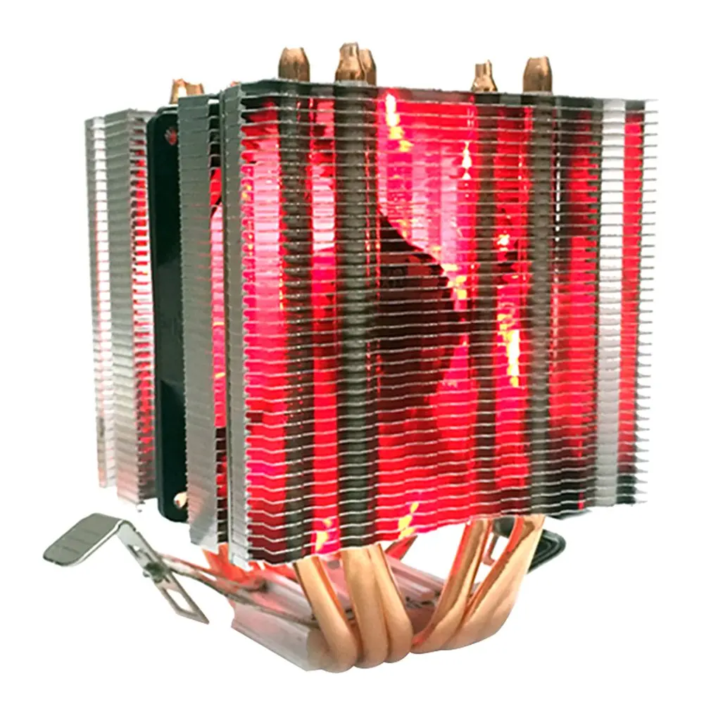 Avc Чистая медь 6 тепловая труба ЦП теплоотвод Amd 1155 1156 настольный компьютер ЦП вентилятор ЦП кулер теплоотвод