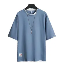 T shirt pour hommes, nouveau Top d'été, jeune, vitalité, vacances, Smart, décontracté, court, livraison gratuite, Streetwear, 2021 