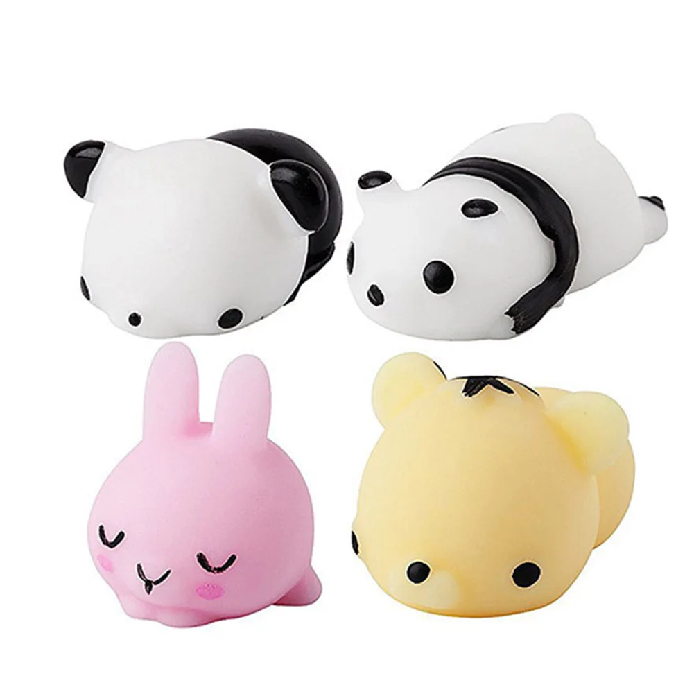 30Pcs Mini Animal Kawaii Mochi Hand Squeezes Stress Relief Toy Soft Kids Gift