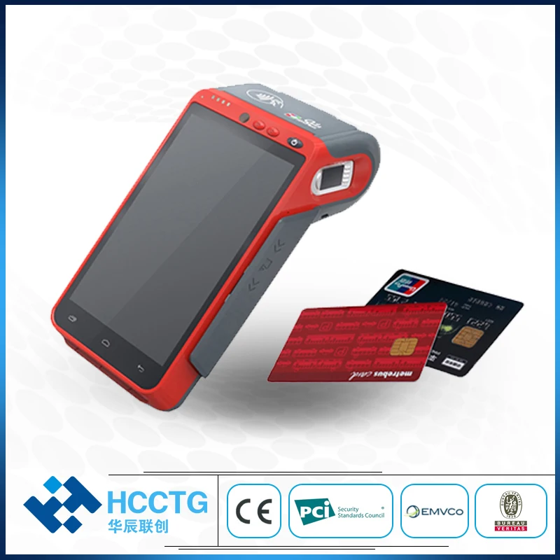 5 дюймовый сенсорный экран WIFI Bluetooth 4G GPRS POS машина умная ручная Android терминальная