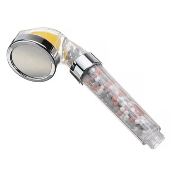 

Shower Head Handheld High Press Water Saving Shower Head Anion Softens Hard Water Vitamin C Filter Cartridge Perfume Hand Shower