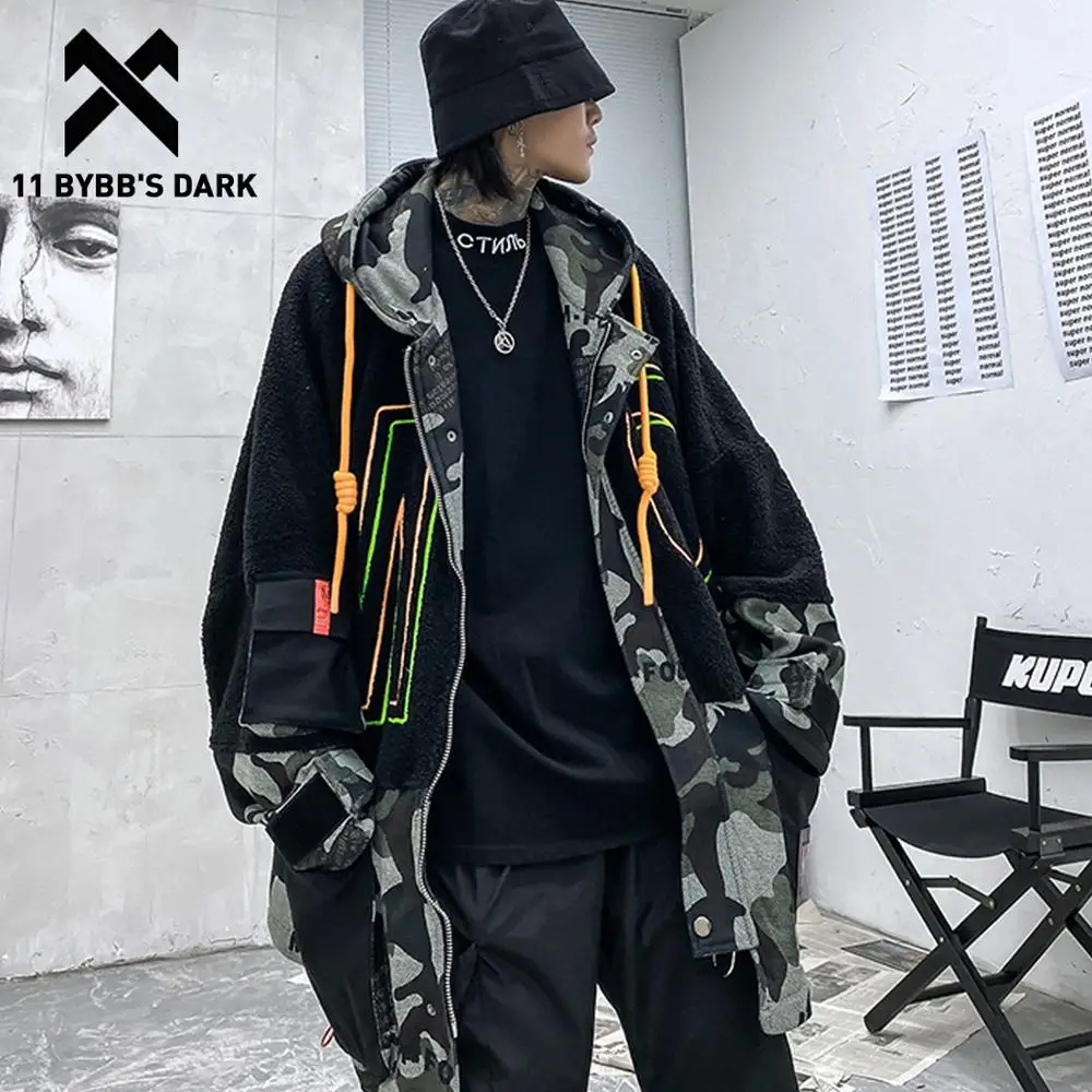 Мужская камуфляжная куртка с капюшоном 11 byb's DARK уличная одежда в стиле