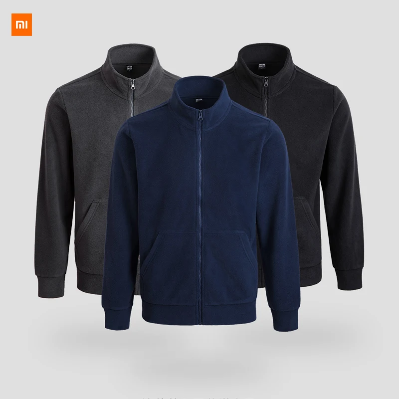 Новинка Xiaomi Youpin хлопковый флисовый свитер на молнии мужской Пушистый Теплый нежный и мягкий Повседневный Солнечный свет