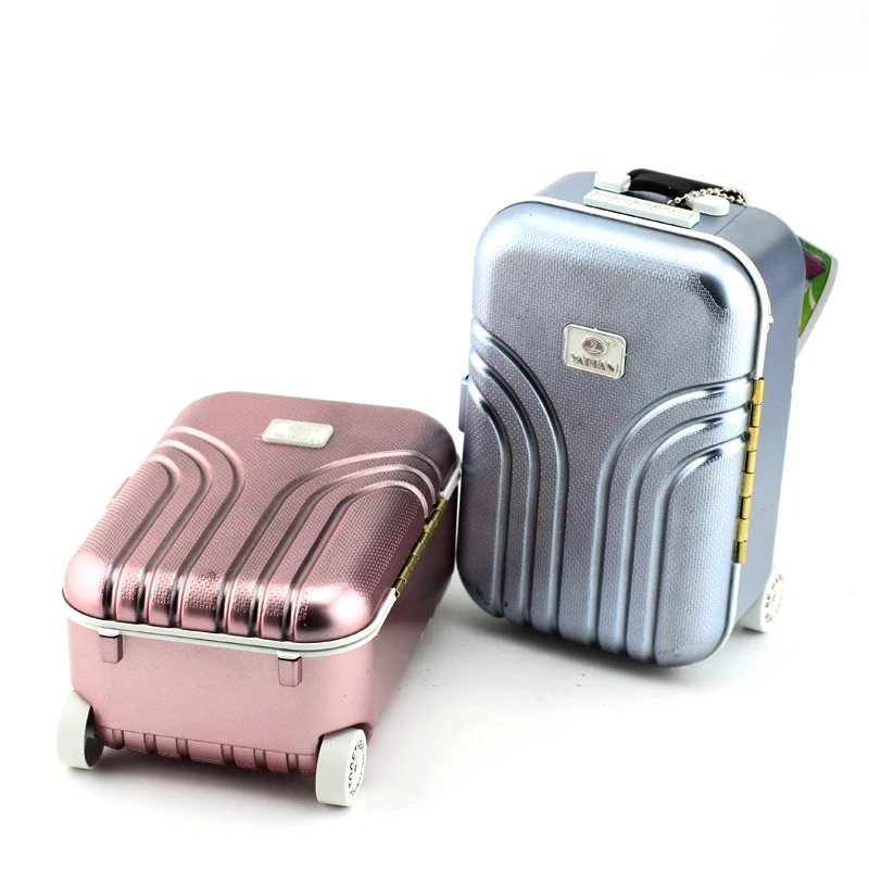 

Trolley suitcase music box music box Rotating dancing girl girl jewelry box Storage Box Organizador Makeup Organizer Toy Box 3d