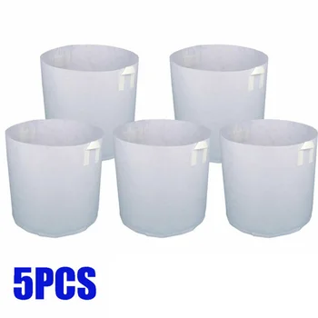 

5pcs Grow Bags Fabric Pots Root Pouch W/ Handle Planting Container 5 Gallon Vegetable Jardin Seedling Growing Pots