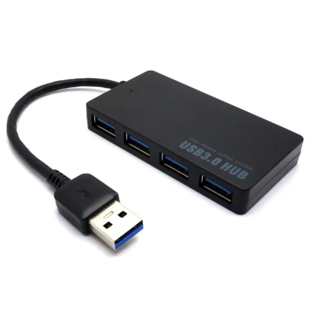 Ultra-thin 4-port USB3.0 HUB High Speed Indicator Light USB Hub For Multi-device Computer Laptop