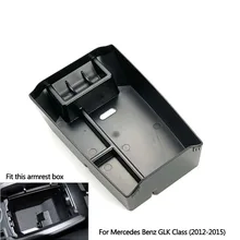 Boîte de rangement daccoudoir Central, conteneur organisateur de plateau, pour Mercedes Benz classe GLK X204 GLK200 220 250 300 350 