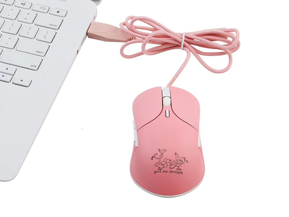 Pink Mouse Wired Gaming Mouse