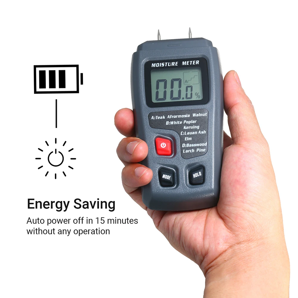 Измеритель влажности для дерева 4 режима гигрометр контактный тип инструмент