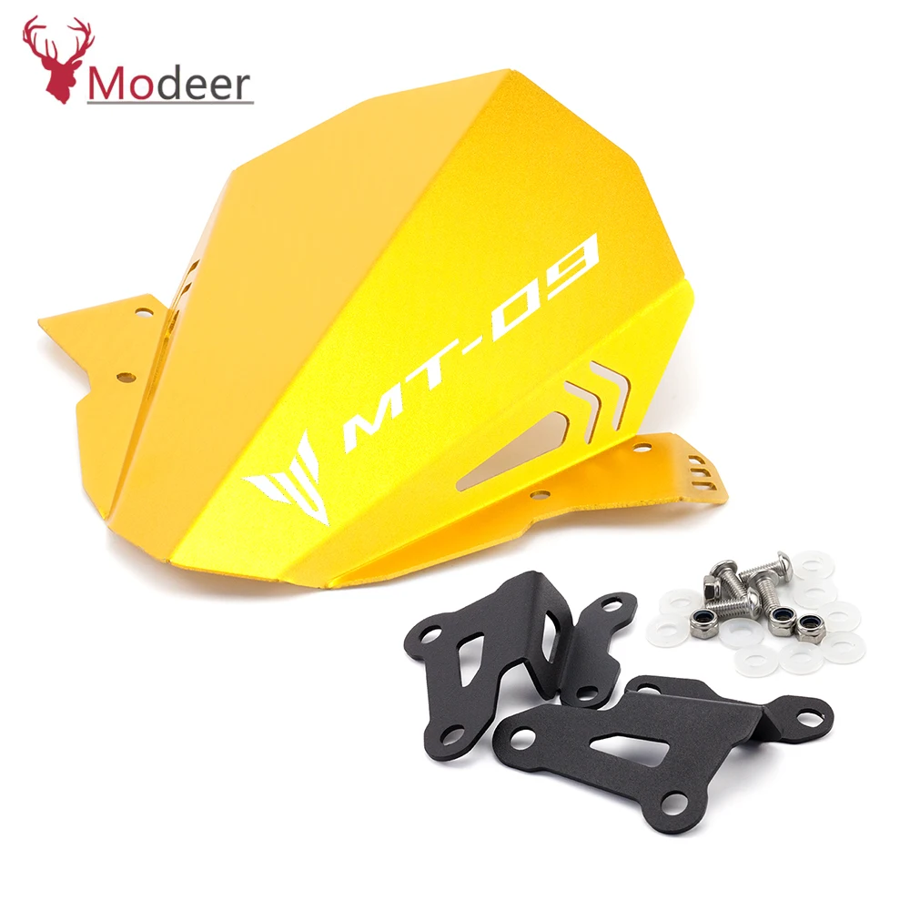 Motorcycle Windshield Windscreen Aluminum Kit Deflector Fits For YAMAHA MT-09 MT 09 2017 2018 2019 MT09 FZ09 FZ-09 17'-19' (3)