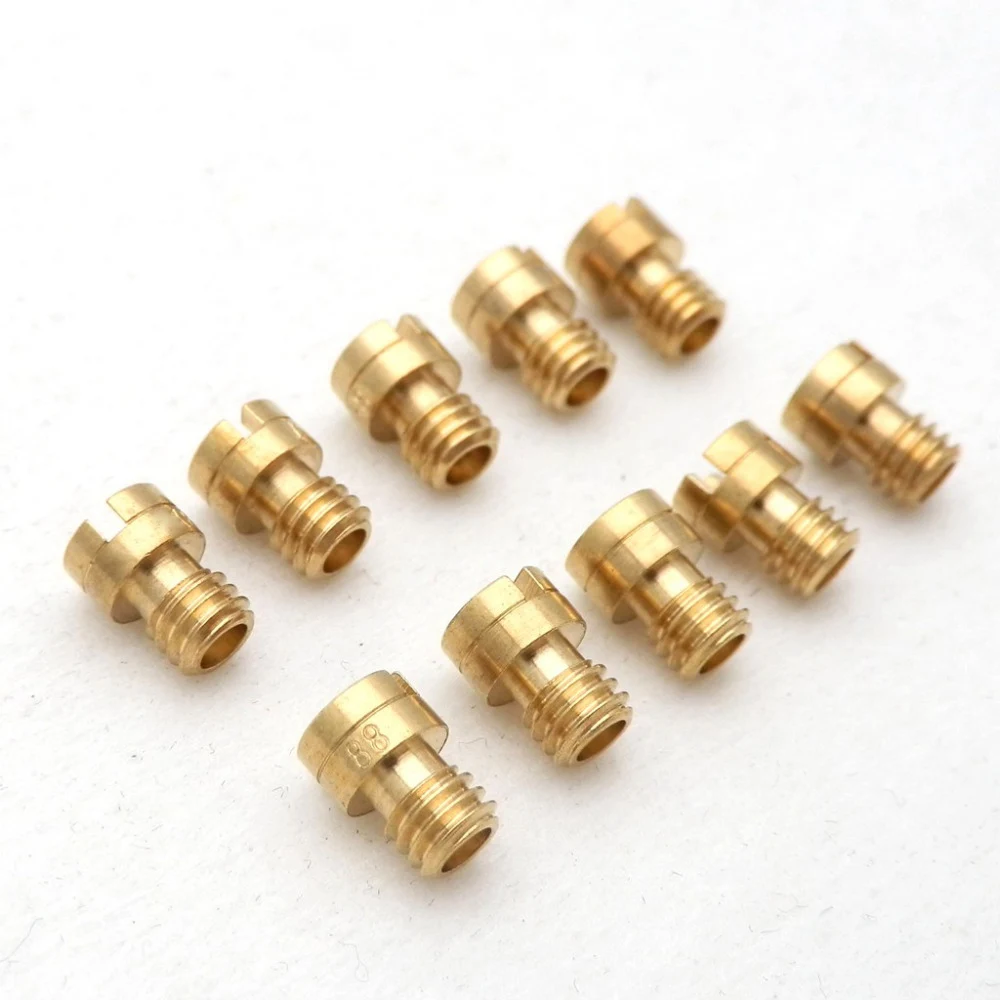 10X Round Head Main Jet 4mm for GY6 50cc 139QMB Scooter Keihin Carb PZ19 70-92