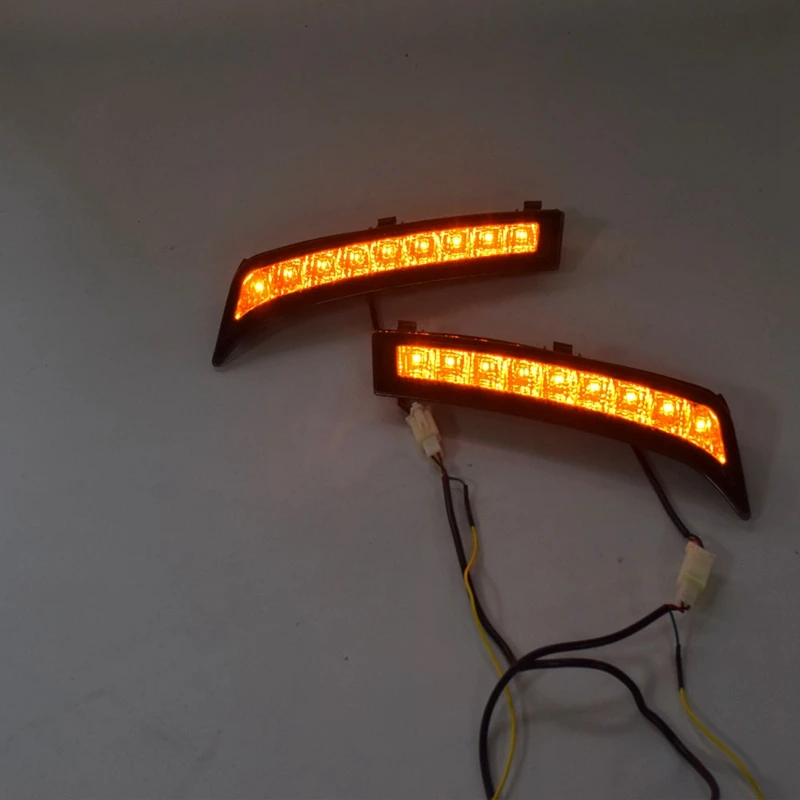 СВЕТОДИОДНЫЙ DRL Дневной светильник противотуманная фара автомобиля 12V для бега светильник s для Subaru Forester 2013