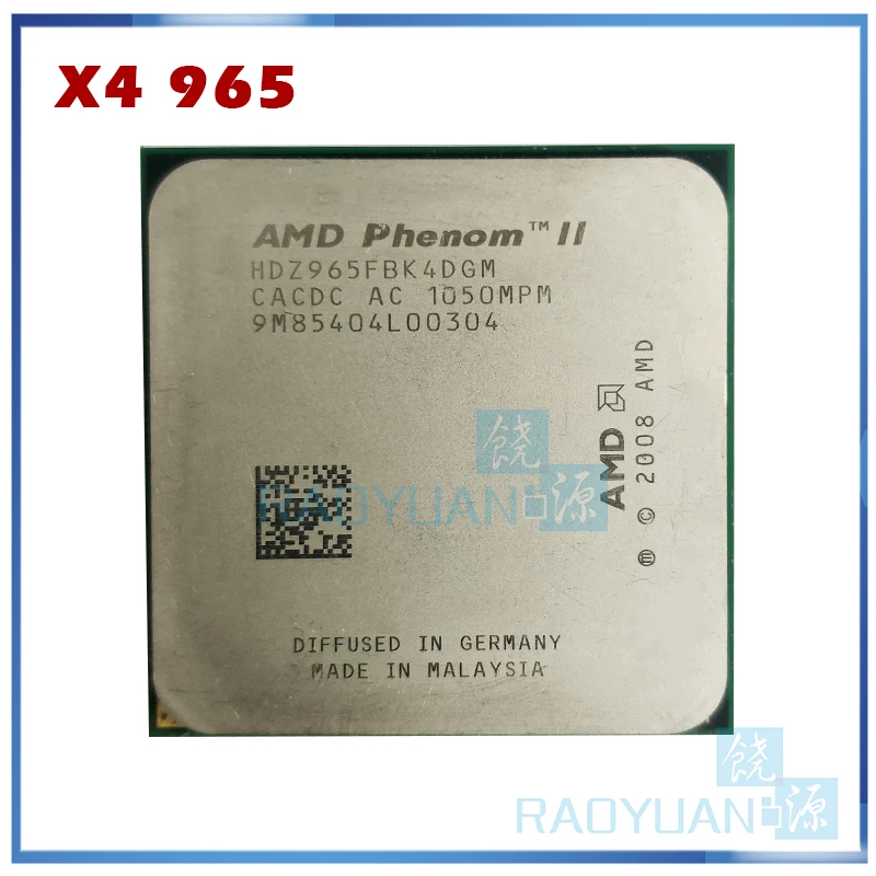 Четырехъядерный процессор AMD Phenom II X4 965 3 4 ГГц HDZ965FBK4DGM разъем AM3 | Компьютеры и офис
