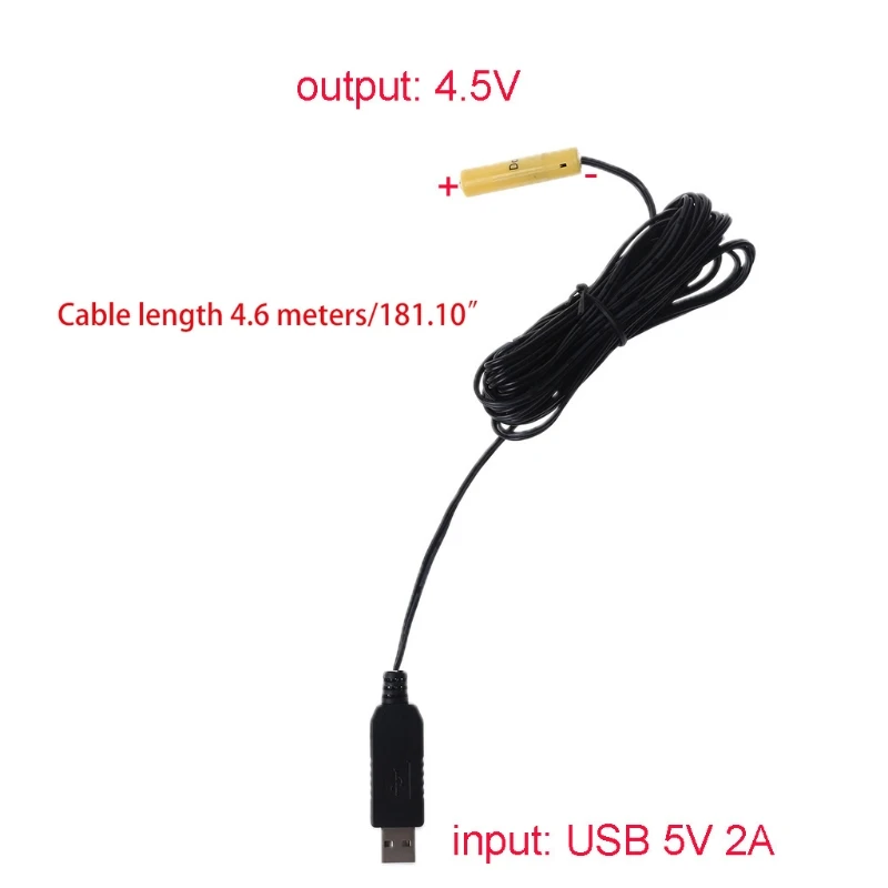 Aaa Bateria Eliminador Usb Cabo de Alimentação Substituir a Peças Aaa Bateria para Brinquedo Elétrico Lanterna Relógio Led Lr03 - Image 6