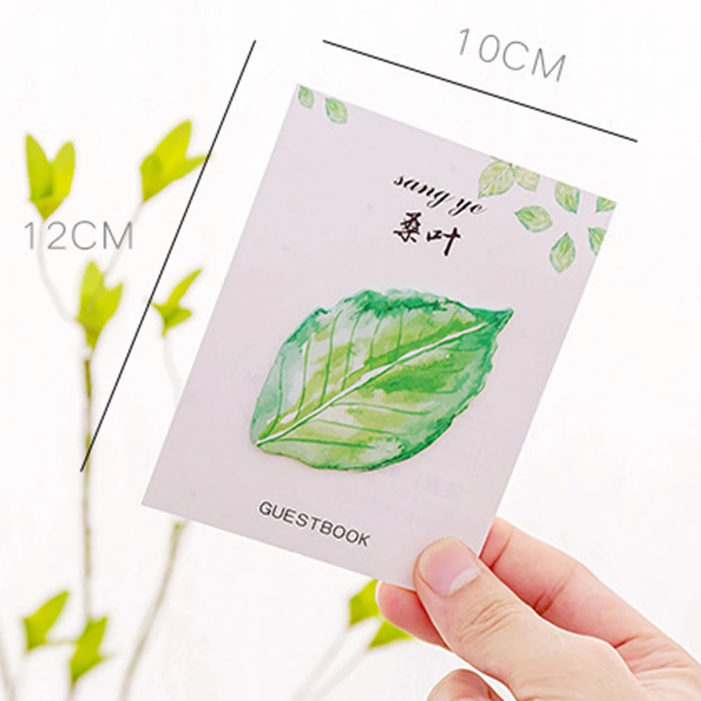 New Unique Maple Leaf Ginkgo Print Sticky Note Memo Pad Planner Office School Stationery