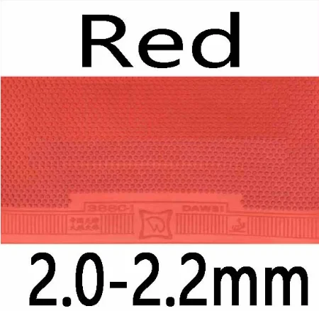 red 2.0-2.2mm Dawei 388C-1 388C 1 средний pips-out Настольный теннис pingpong Резина с губкой - Цвет: red 2.0-2.2mm