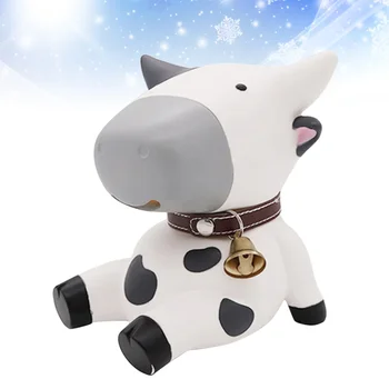 

Cow Shape Money Pot Coin Bank Adorable Saving Jar Decorative Piggy Bank Coin Container for Home