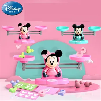 

Original Disney Mickey Minnie Balance Scale Childrens Toys Kindergarten Digital Enlightenment Add-subtract Educational Toy X5618