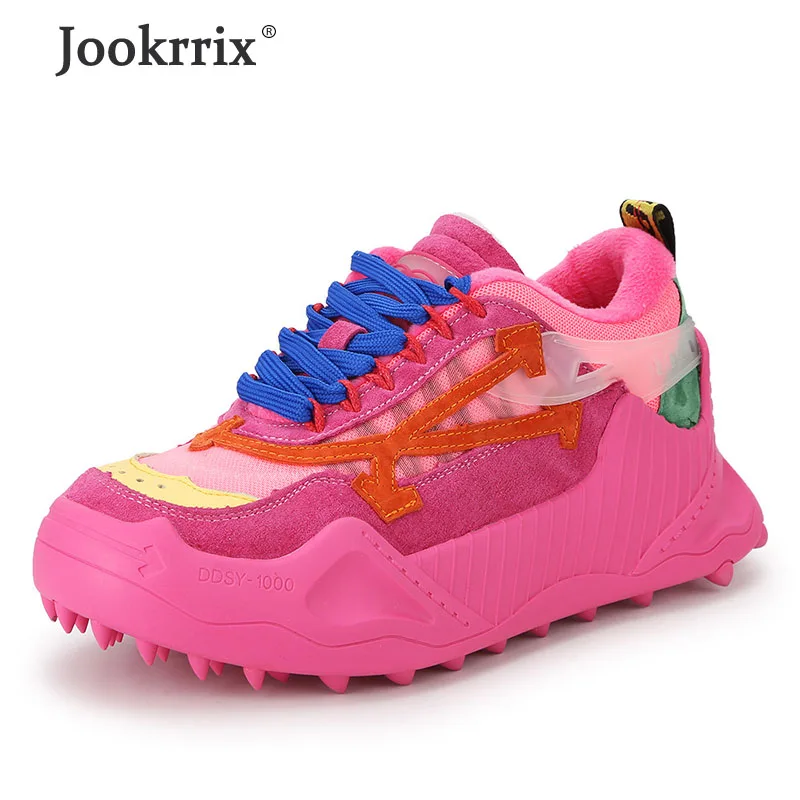 Jookrrix/Коллекция года; Женская Удобная Повседневная обувь; Модные женские кроссовки на толстой подошве 5 см; спортивная обувь