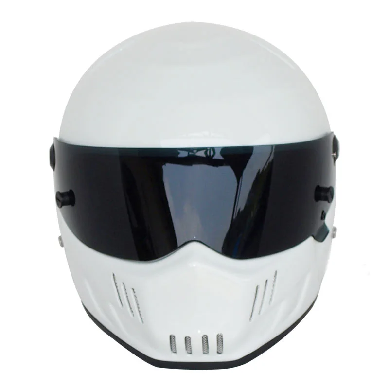 CRG ATV-6 шлем для мотогонок F1 Capacete De Moto Riding Cascos Motorrad Moto Car Stig Karting шлем для Симпсона - Цвет: white-black lens