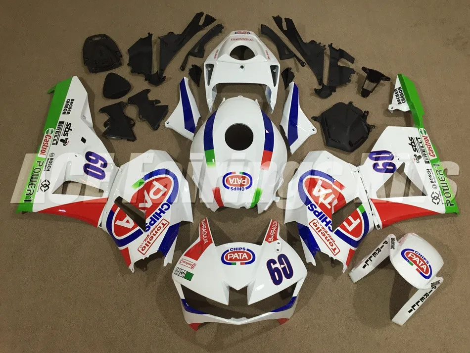 Инъекций ABS Полный комплект обтекателя подходит для Honda CBR600RR 13, 14, 15, 16, 17, F5 2013 Обтекатели PATA