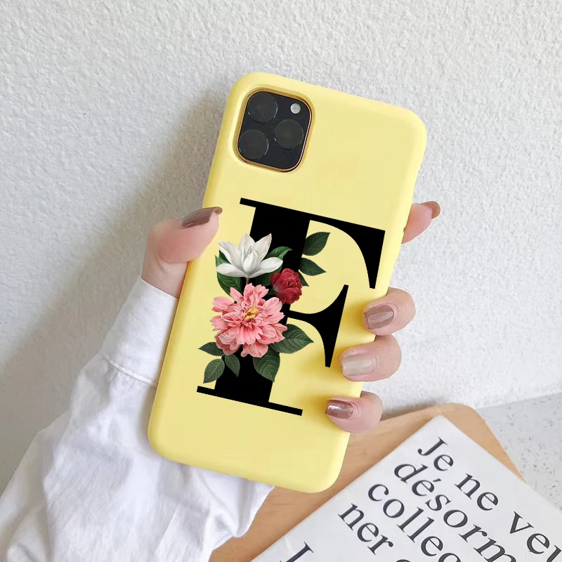 Custom name Letters cover colours TPU Soft Phone Case for apple iPhone 11 Pro Max X XR XS Max 8 7 6 6s plus 5 5s SE covershell - Цвет: TPU