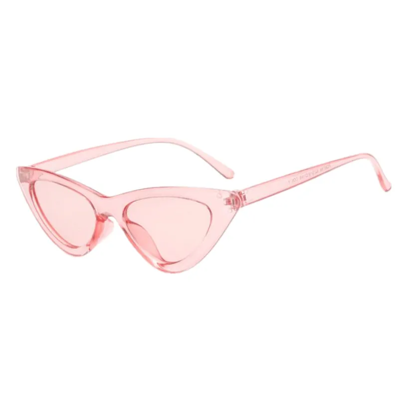 Женские солнцезащитные очки, новые модные милые сексуальные женские солнцезащитные очки кошачий глаз, женские винтажные брендовые маленькие солнцезащитные очки UV400, Новое поступление - Цвет линз: C4Pink