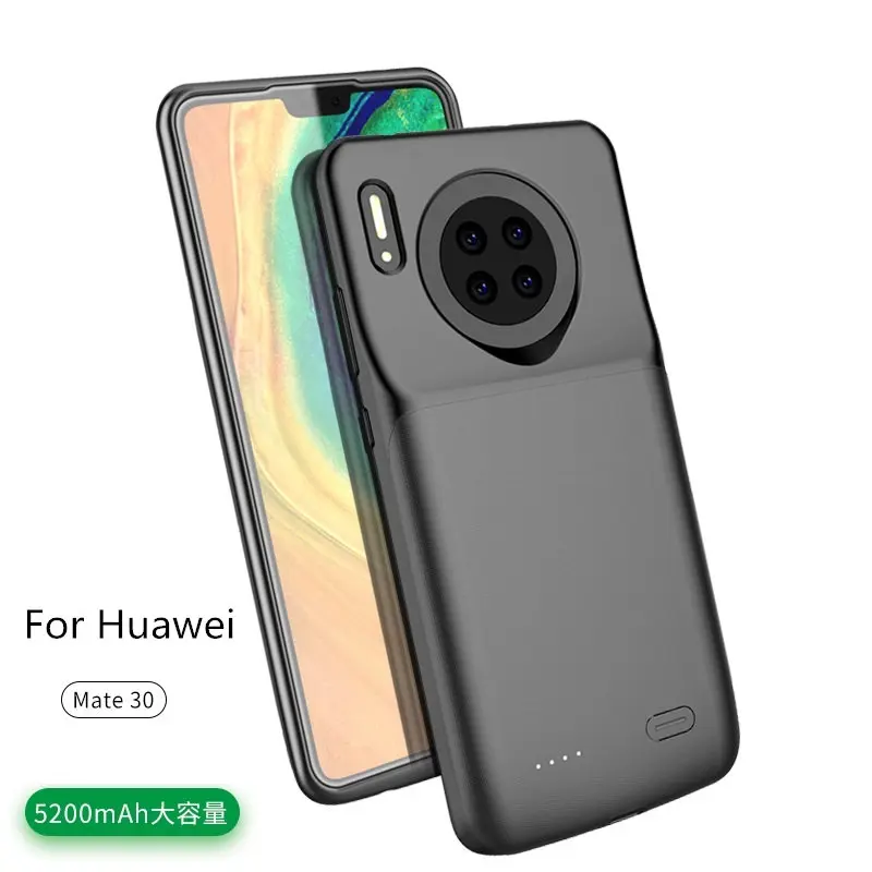 Новое поступление 5200 мАч Внешняя резервная батарея для huawei mate 30 внешний аккумулятор чехол с защитой от отпечатков пальцев чехол с мягкими краями