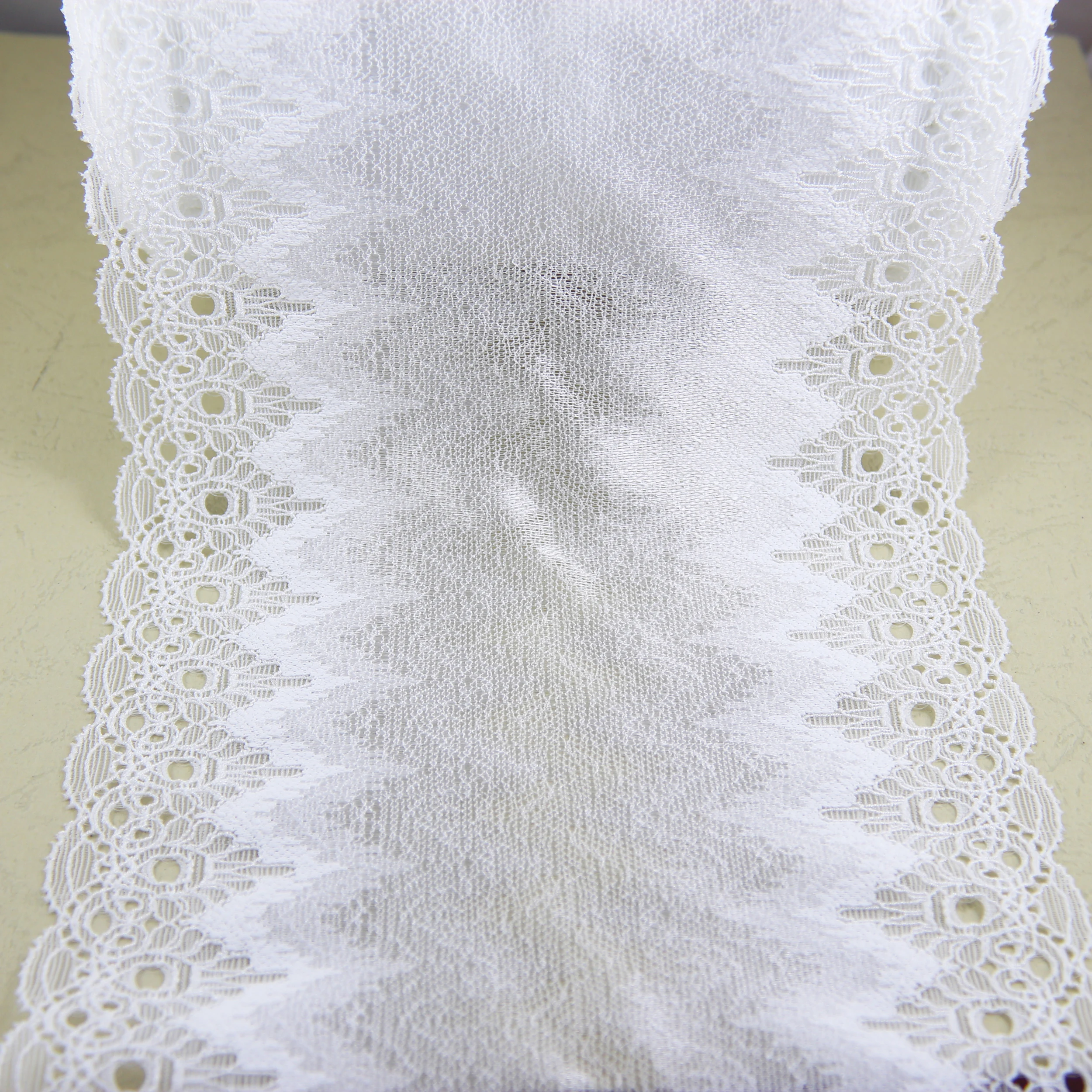 1 ярд 17 см ширина белый эластичный стрейч кружево отделка шитье/Одежда Аксессуары кружевная лента последняя кружевная ткань
