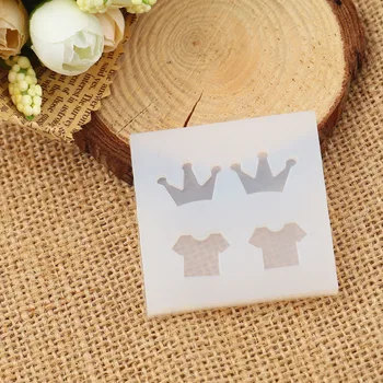 

Silicone Resin Jewelry Tools Crown White Cute Clothes DIY Equipments For Gifts 48mm(1 7/8") x 48mm(1 7/8"), 2 PCs